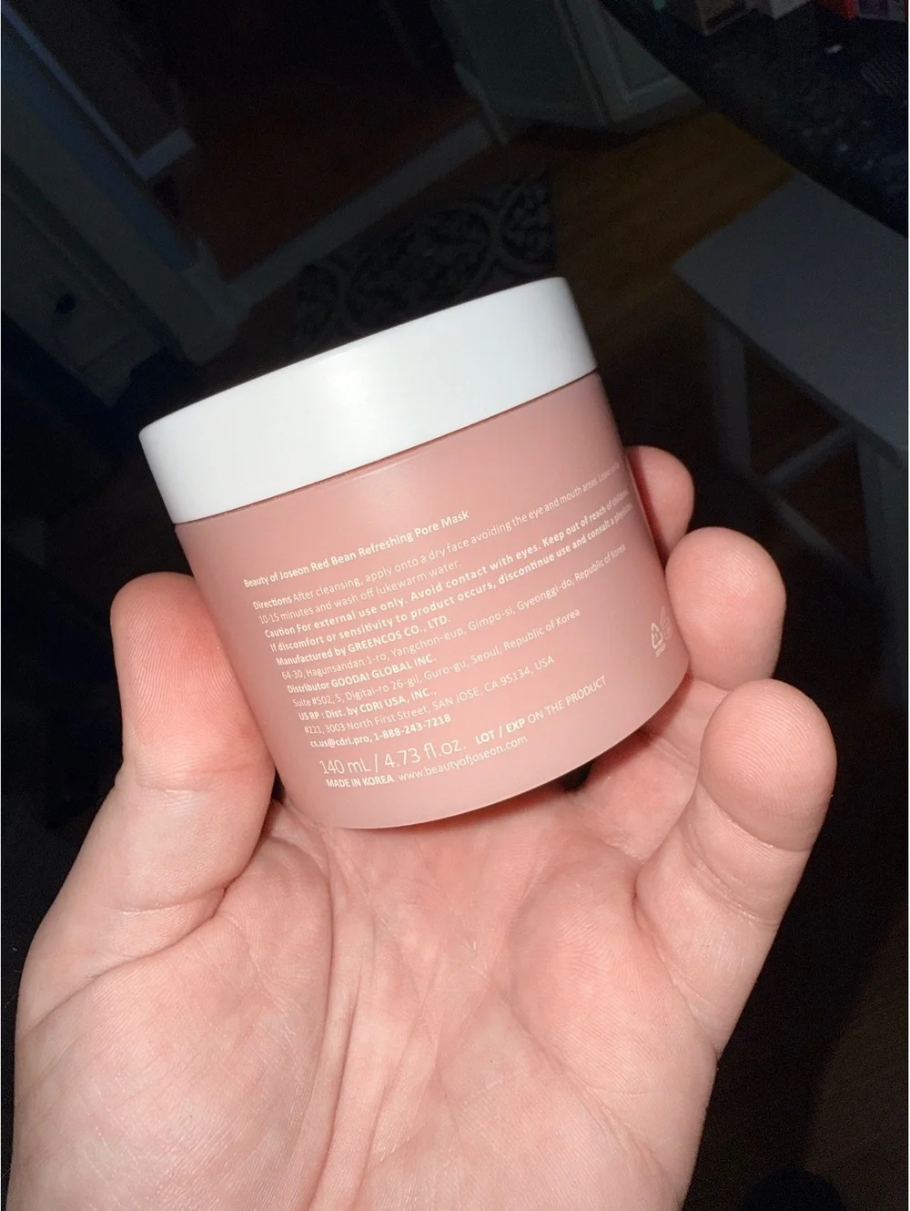Beauty of Joseon Red Bean Refreshing Pure Mask 140ml
